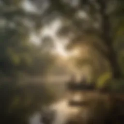 A serene Alabama fishing spot during sunrise