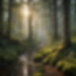 Diverse forest ecosystem showcasing rich biodiversity