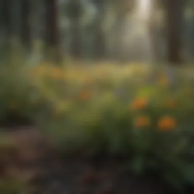 Wildflowers: A Beacon for Native Pollinators Vibrant native wildflowers attracting pollinators