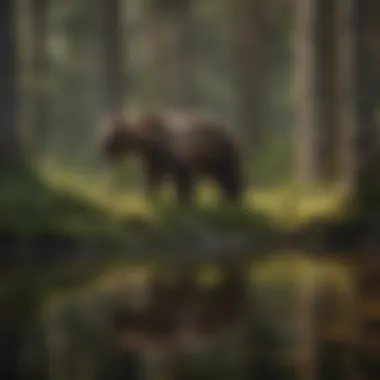 Diverse Landscapes of Bear Habitats in Canada Diverse Canadian landscapes showcasing bear habitats