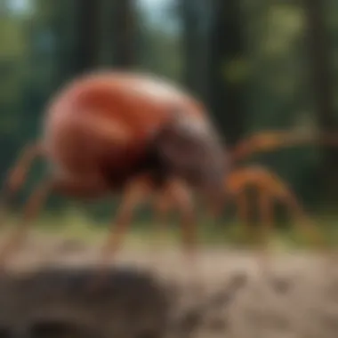 Tick Anatomy Explained Diagram showing tick anatomy and feeding mechanism