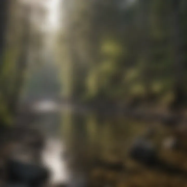 Visitors engaging responsibly with the environment in Black Rock Portage