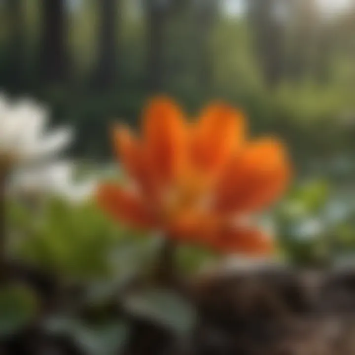 Infographic illustrating the benefits of bloodroot in ecology