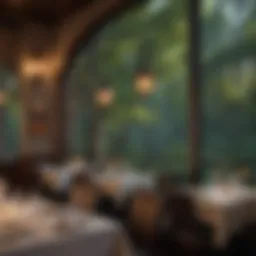Elegant dining setup at Blue Ridge Grill