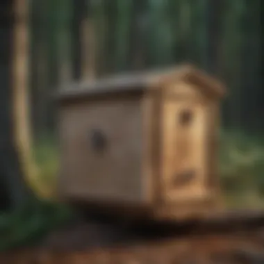 Blueprint for Bat Box Construction A detailed blueprint of a bat box design