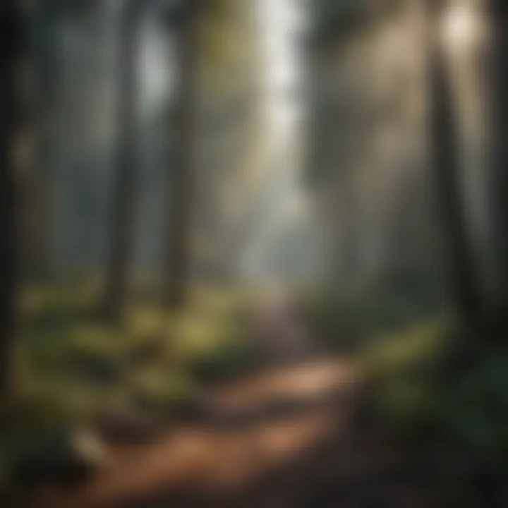 Infographic depicting the impact of carbon emissions on forest ecosystems
