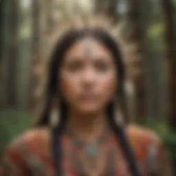 An intricate weaving pattern symbolizing the cultural heritage of California tribes