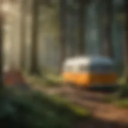Lush forest landscape featuring diverse flora