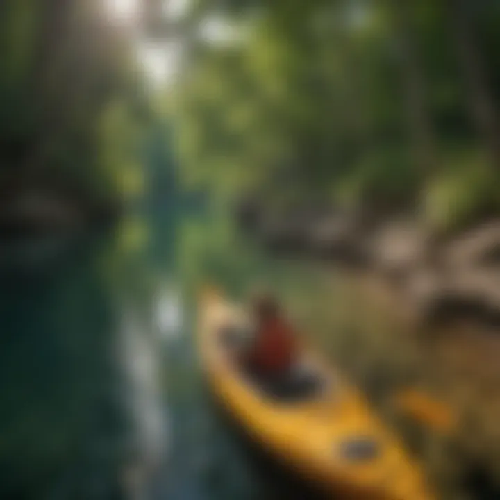 Kayaking on the crystal-clear waters of Lake Michigan