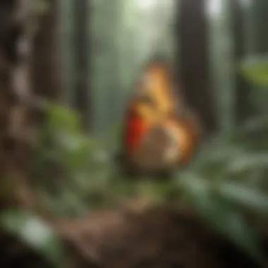 Metamorphosis: From Caterpillar to Butterfly An illustration of the caterpillar's transformation into a butterfly, emphasizing metamorphosis.