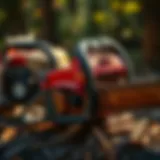 Vintage chainsaw showcasing its historical evolution