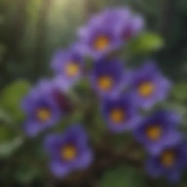 Botanical Features of Clitoria Ternatea Botanical illustration highlighting the unique features of Clitoria ternatea