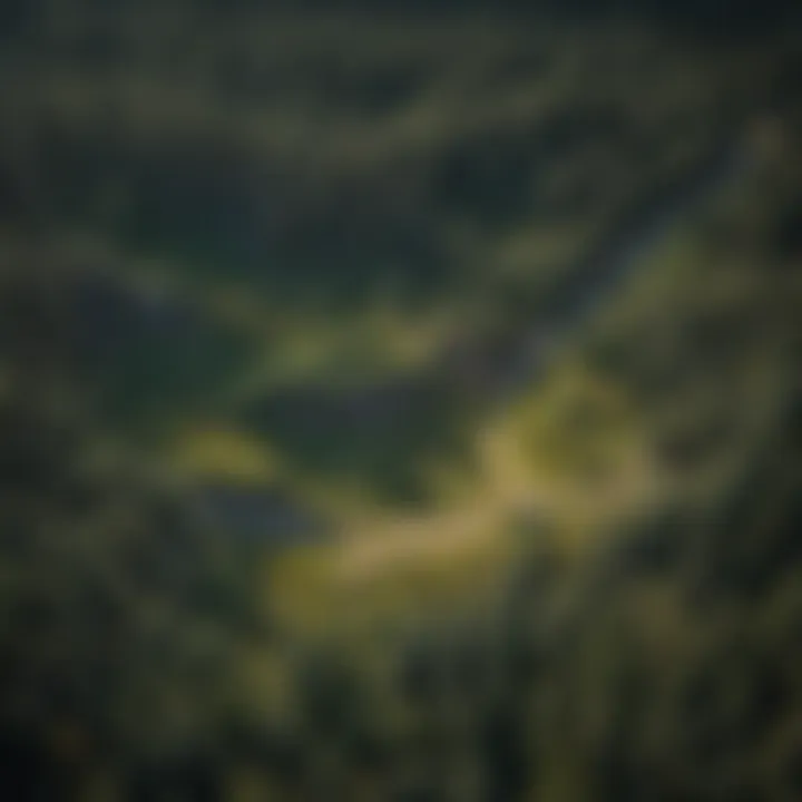 An aerial photograph of vast acres of land available for sale in Colorado.