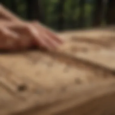 Applying Composite Wood Filler to Woodwork Application of composite wood filler on a wooden surface