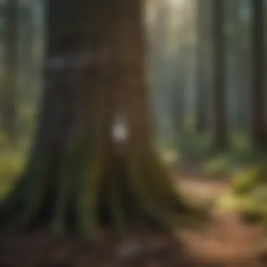 Tree tag application in ecological studies