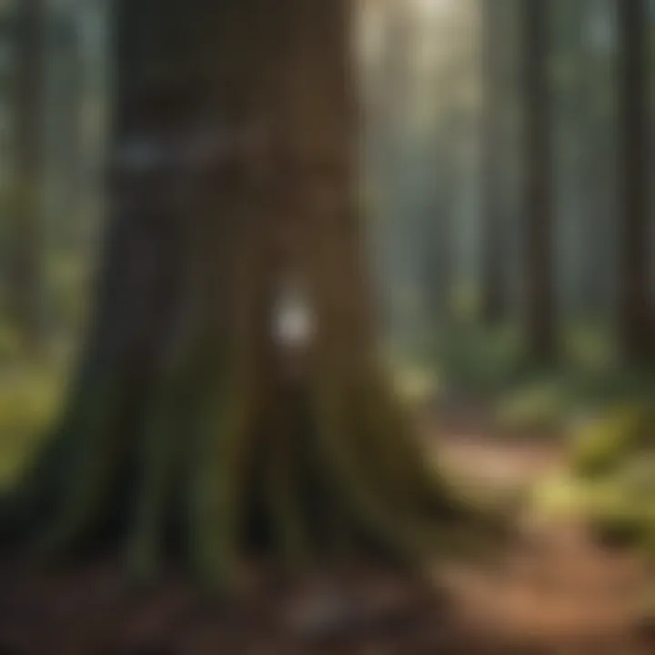 Tree tag application in ecological studies