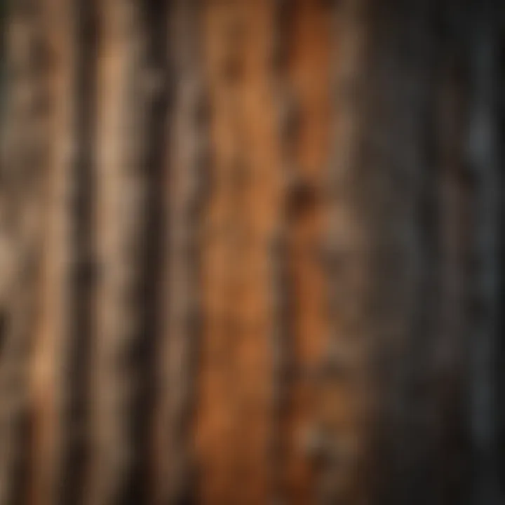 Close-up of tree bark highlighting its textures and patterns