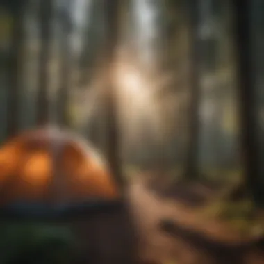 Cozy Campsite in Nature Cozy campsite setup with full amenities amidst Oregon's natural beauty