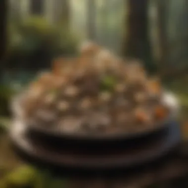 Culinary Uses of Mushrooms A platter showcasing a variety of culinary mushrooms