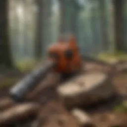 Illustration of various types of rock drills used in forestry applications