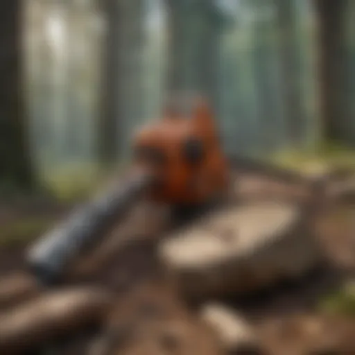 Illustration of various types of rock drills used in forestry applications