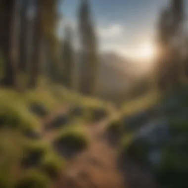 Stunning views along the Pacific Crest Trail Dramatic landscape of the Pacific Crest Trail