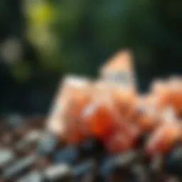 Copper sulfate crystals used in agricultural treatments