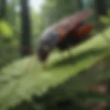 Close-up of a boxelder bug on a leaf