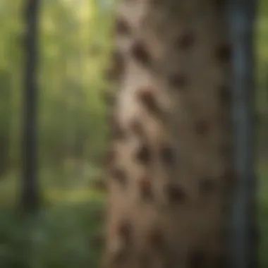 Natural Habitat of Boxelder Bugs in Forest Boxelder bug habitat in a forest ecosystem