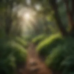 Breathtaking view of Dry Creek Trail showcasing lush greenery