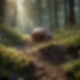 Ecological landscape showcasing areas prone to tick infestation