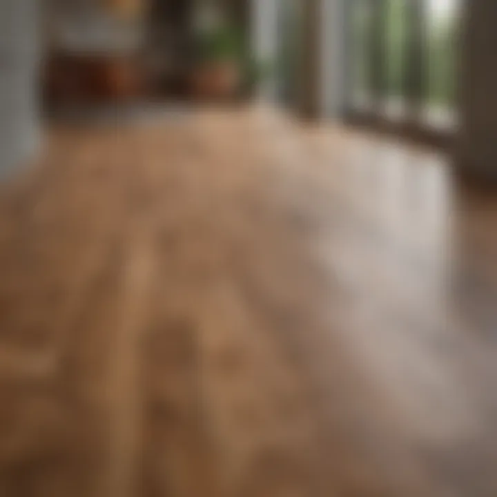 A beautifully installed engineered wood floor enhancing interior aesthetics