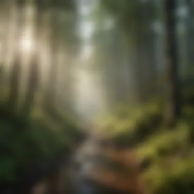 Climate Change and Its Impact on Woodland Ecosystems A visual representation of climate change effects on woodlands