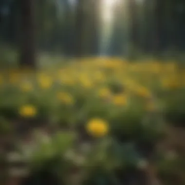 Ecological Impact of Dandelions Infographic on the ecological impact of dandelions in forest ecosystems