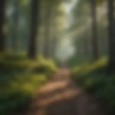 Serene Forest Path A serene forest path inviting visitors to explore the natural beauty