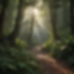 Scenic view of a Cairns hiking trail surrounded by lush rainforest