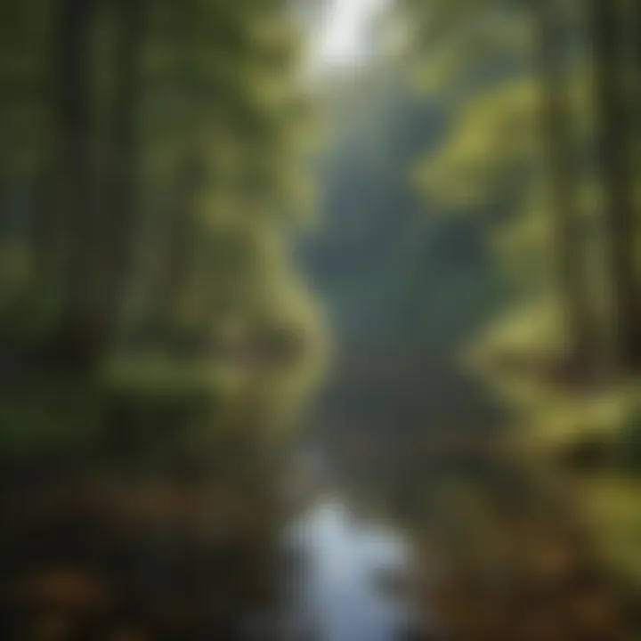 A serene lake surrounded by forest in Canaan Valley