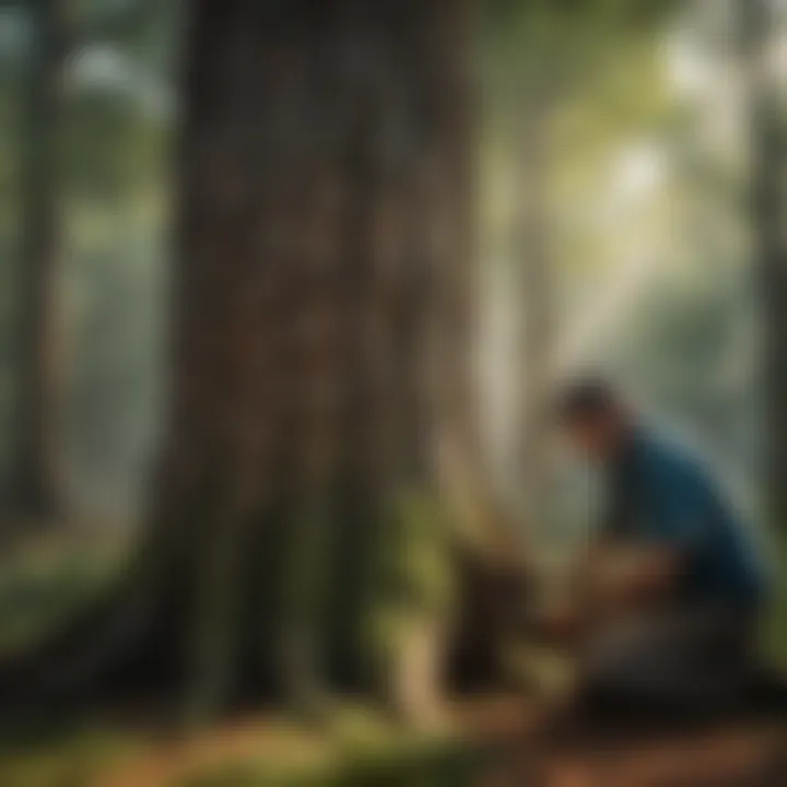 An educational workshop on tree conservation techniques