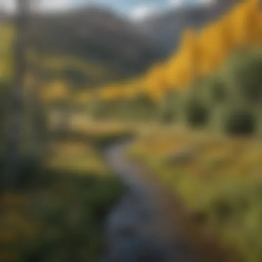 A panoramic view of the Colorado landscape showcasing diverse ecosystems.