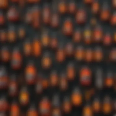 Different types of drip torch fuels displayed