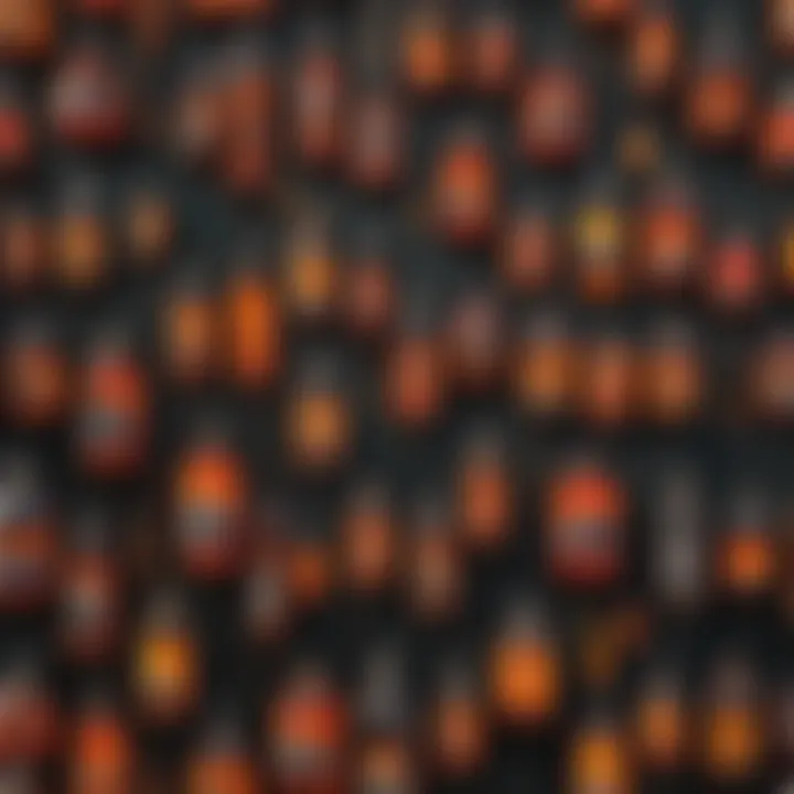 Different types of drip torch fuels displayed