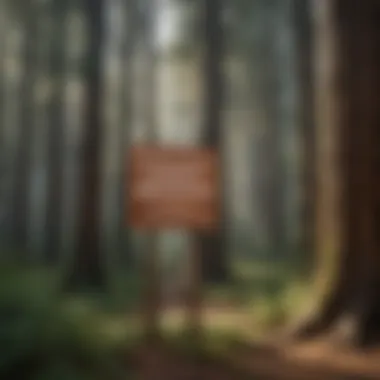 Promoting Environmental Awareness Educational signage highlighting the importance of redwood conservation