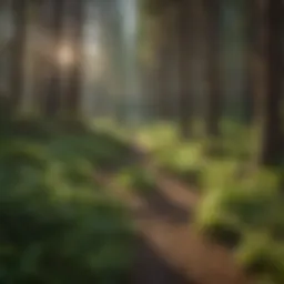 Lush forest trails winding through the Deschutes National Forest