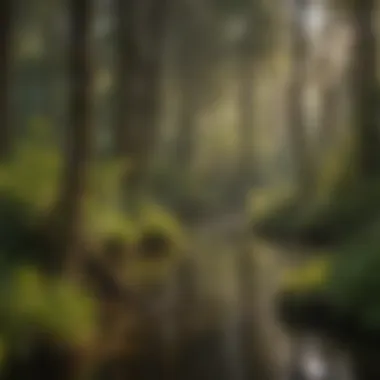 Ecologically Rich Wetland Ecologically rich wetland area teeming with wildlife