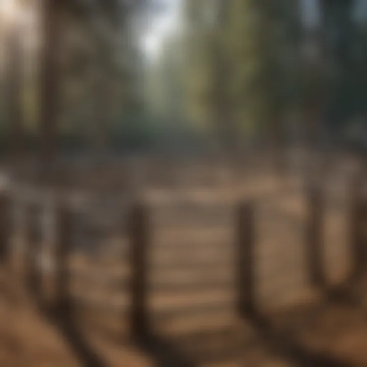 Close-up of a well-designed horse corral emphasizing safety features and materials.