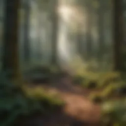 Vibrant forest landscape showcasing biodiversity