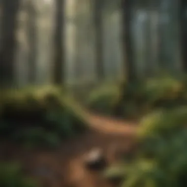 Diverse Ecosystems in Forestry Lush forest showcasing diverse ecosystems