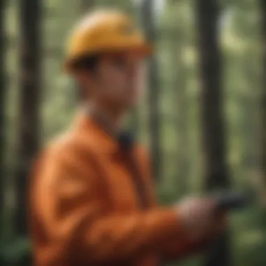 Training session for forestry job corps participants