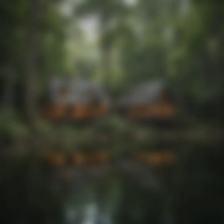 Charming cottage nestled among the trees at Lake Rabun Fish Camp
