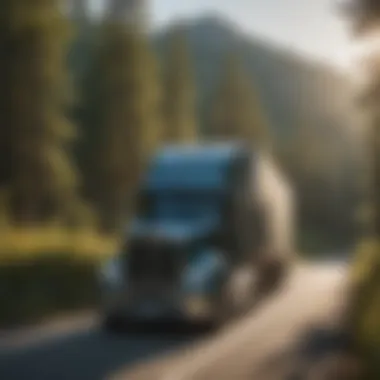 Weekday CDL Trucking Opportunities CDL truck parked in a scenic weekday setting